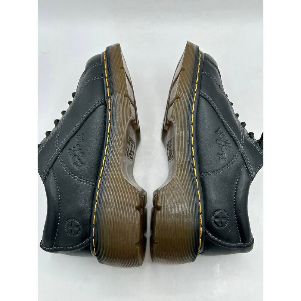 RARE DAISY Dr. Martens  Chunky Platform Black Leather 12283 Oxford Boot WMS Sz 7 - Picture 2 of 12